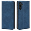 For Samsung Galaxy M16 / F16 Retro-skin Magnetic Suction Leather Phone Case(Dark Blue)