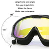 HAIZID Large Frame Waterproof Anti-Fog Swimming Goggles With Earplugs(Pink)