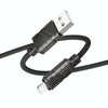 Borofone BU54 Might 2.4A USB to 8 Pin Data Cable, Length: 1.2m(White)