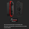 Bike Warning Tail Light 1080P WiFi Camera Recorder Waterproof Bicycle Rear Light for Riding Cycling, Spec:  Clamp Mount