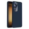 For Samsung Galaxy S23+ 5G Nano Lens Cover Liquid Silicone Phone Case(Titanium Blue)
