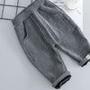 Autumn and Winter Fleece Cartoon Bear Pattern Children Long Sleeve Pullover Top + Pants Set, Height:70cm(Black)