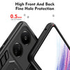 For Xiaomi Redmi 13C Variety Brave Armor Finger Loop Holder Phone Case(Black)
