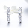 Platinum-plated Zircon Sterling Silver Jewelry Earrings