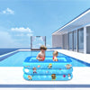 Household Indoor and Outdoor Aerospace Pattern Baby Square Inflatable Swimming Pool, Size:120 x 85 x 35cm