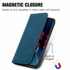 For Asus Zenfone 8 ZS590KS Retro Skin Feel Business Magnetic Horizontal Flip Leather Case with Holder & Card Slots & Wallet & Photo Frame(Blue)