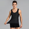 Men Abdomen Waist Corset Shapewear Vest, Size: XXXXL(Black)