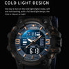 SMAEL 8049 Waterproof Sports Watch Men Multi-function Night Light Electronic Watch(Black)