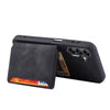 For Samsung Galaxy S25 5G Skin Feel Dream RFID Anti-theft PU Card Bag Phone Case(Black)
