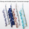 Multi Clip Portable Fabric Clothes Hanger Multifunctional Folding Fabric Clothes Clip Hangers, Color: Lattice