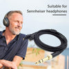 ZS0204 Headphone Audio Cable for Sennheiser HD580 HD600 HD650 HD660S (Black)