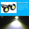 10 PCS 23mm 1.5W DC9-80V Motorcycle Eagle Eye Light Single Lens(White Light)