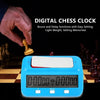HQT101 Plastic Chess Clock Go Chess Timer(Red Wine)