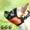 XS Black Bulldog Muzzle Breathable Mesh - Anti-Barking, Biting