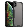 For iPhone XS Max Armor Glaze PC Hybrid TPU Phone Case(Black)