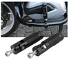 MB-BF006-BK 2 PCS Universal Motorcycle Motor Bike Folding Footrests Footpegs Foot Rests Pegs Rear Pedals Set