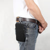 For 7.2 inch Universal Elastic Material Zipper Waist Bag(Black)