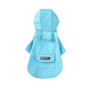 Waterproof Dog Raincoat with Hood, Lake Blue, Medium