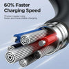 JOYROOM SA38-CL3 30W USB-C / Type-C to 8 Pin Coiled Fast Charging Data Cable, Length:1.5m(Black)