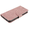For Samsung Galaxy S25 5G / S24 5G Lace Flower Embossing Flip Leather Phone Case(Rose Gold)