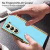 For Samsung Galaxy Z Fold5 Integrated AG Frosted Vacuum Plating Phone Case(Ice Blue)