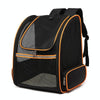 Breathable Pet Carrier Backpack (Orange) - Lightweight & Foldable