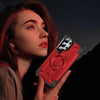 For Samsung Galaxy S24 Ultra 5G Lens Holder MagSafe Phone Case(Red)