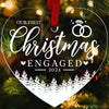 Christmas Acrylic Transparent Decoration Blessing Pendant Home Christmas Tree Ornament, Style: Cordate