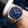 HELEI H9031B-L Men Quartz Watch Waterproof Outdoor Sports Watch(Silver Blue Coffee)