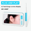 C01 4.3 Inch Screen Display HD1080P Visual Earspoon Endoscope with 6 LEDs, Diameter:5.5mm