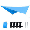 Outdoor Camping Sunshade Waterproof and Moisture-proof Floor Mat Ultra-light Canopy,Size: 320 x 250cm (Sky Blue)
