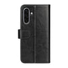 For Samsung Galaxy A36 R64 Texture Horizontal Flip Leather Phone Case(Black)