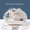 Hamster Bath & Toilet Small - Clear PS Plastic