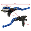 1 Pair A6313-01 22mm Motorcycle Brake and Clutch Master Cylinder Hydraulic Handbrake Handle(Blue)