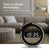 12 Inch Simple LED Ring Round Clock Mute Digital Electronic Clock, Colour: US Plug