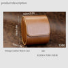 PU Leather Watch Protective Dustproof Display Box Portable Storage Box(Brown)