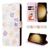 For Samsung Galaxy S25+ 5G Bronzing Painting RFID Leather Phone Case(Bloosoming Flower)