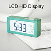 8890H Multifunctional Photosensitive Bedside Small Alarm Clock LCD Screen Digital Clock(Black)
