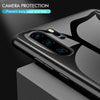 For Huawei P30 Pro Texture Gradient Glass Protective Case(Blue)