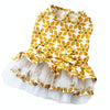 Cotton Pet Princess Skirt, Yellow Maple Leaf, L (Small Dog/Cat)