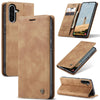 For Samsung Galaxy A56 CaseMe 013 Multifunctional Horizontal Flip Leather Phone Case(Brown)