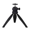 PULUZ 20cm Pocket Plastic Tripod Mount with 360 Degree Ball Head for Smartphones, GoPro, DSLR Cameras(Black)