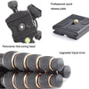 QingZhuangShiDai Q666C Portable Travel Photography Ball Head SLR Camera Carbon Fiber Tripod(Black)