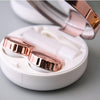 Portable Beauty Lens Care Double Box Contact Lens Case(Silver)