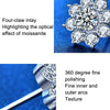 XEZ002 925 Silver Sun Flower Earrings Moissanite Diamond Personal Earrings(50 Points White Gold)