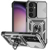 For Samsung Galaxy S25+ 5G Sliding Camshield Holder Phone Case(Silver)
