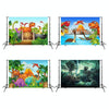 2.1m x 1.5m Dinosaur World Cartoon Photo Shoot Scene Photography Background Cloth(W100)