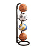 Basketball Storage Rack Volleyball Stand Holder, Spec: 4 Layers Black