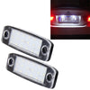 2 PCS LED License Plate Light with 18  SMD-3528 Lamps for Hyundai Sonata,2W 120LM,6000K, DC12V(White Light)