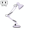 Wrought Iron Children Learning Desk Lamp Folding LED Eye Protection Lamp, US Plug, Size: 60cm(White)